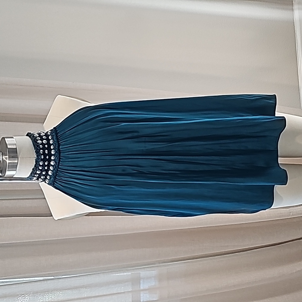 Ramy Brook Size Small Teal Studded Halter Top